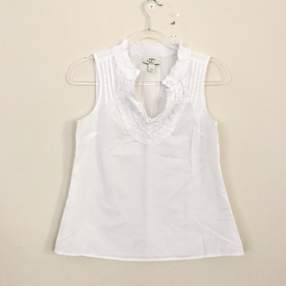 LOFT ruffle top